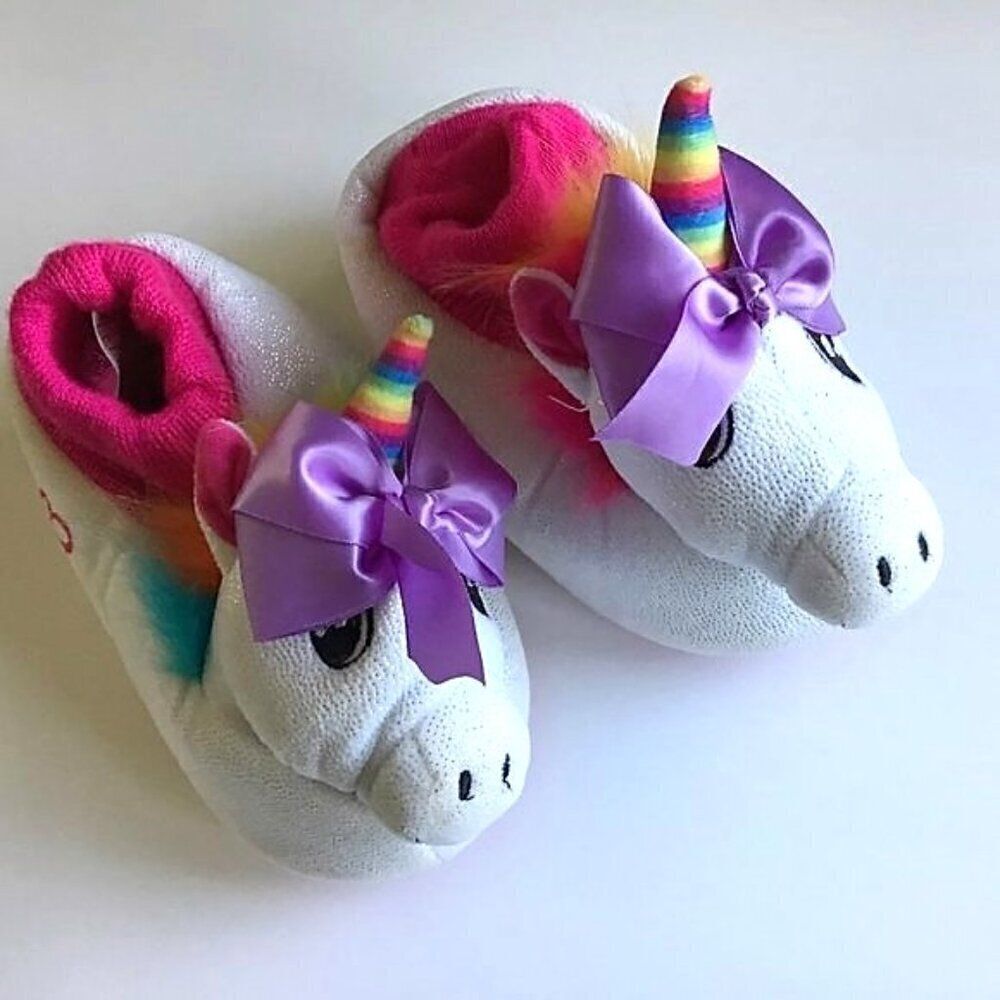 Unicorn Rainbow Slippers JoJo Siwa Girls 11-12